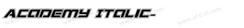 Academy Italic字体转换
